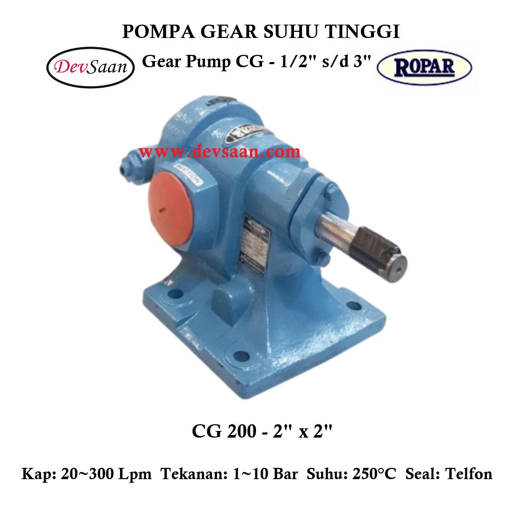 Gear Pump Helikal CG 200 Pompa Roda Gigi