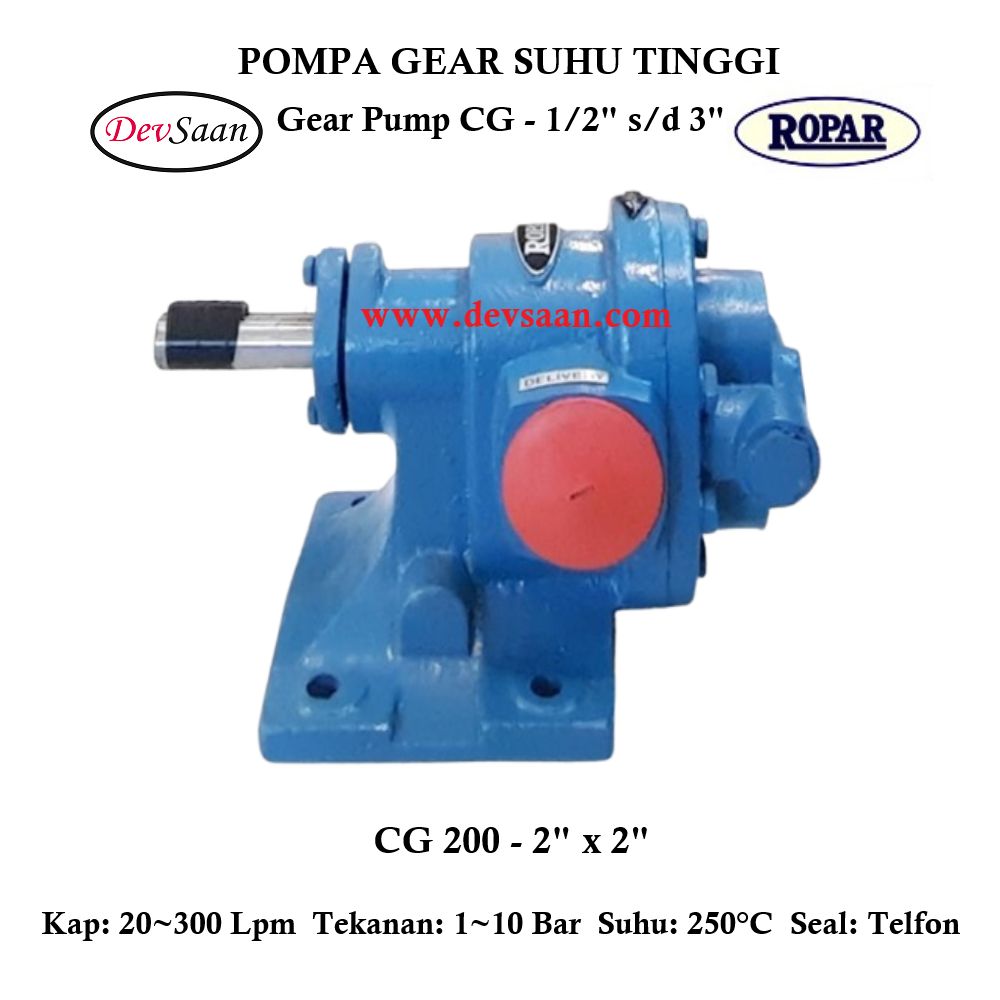 Gear Pump Helikal CG 200 Pompa Roda Gigi