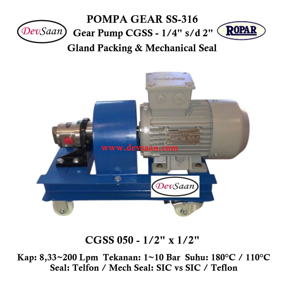Gear Pump CGSS 050 (GP) Pompa Roda Gigi