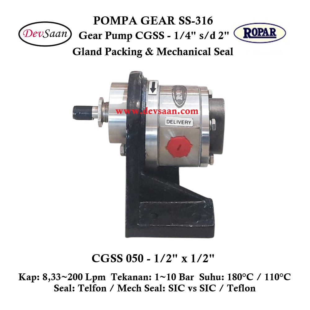 Gear Pump CGSS 050 (GP) Pompa Roda Gigi