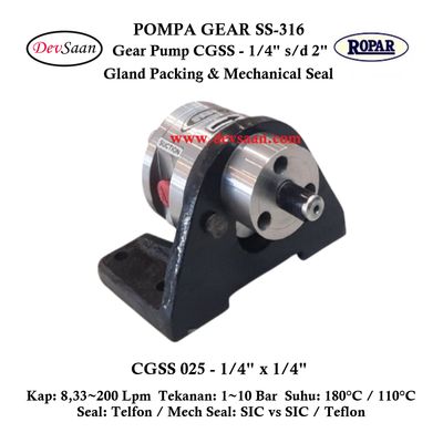 Gear Pump CGSS 025 (MS) Pompa Roda Gigi Gear Pump CGSS 025 (MS) Pompa Roda Gigi