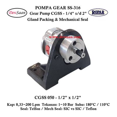 Gear Pump CGSS 050 (MS) Pompa Roda Gigi Gear Pump CGSS 050 (MS) Pompa Roda Gigi