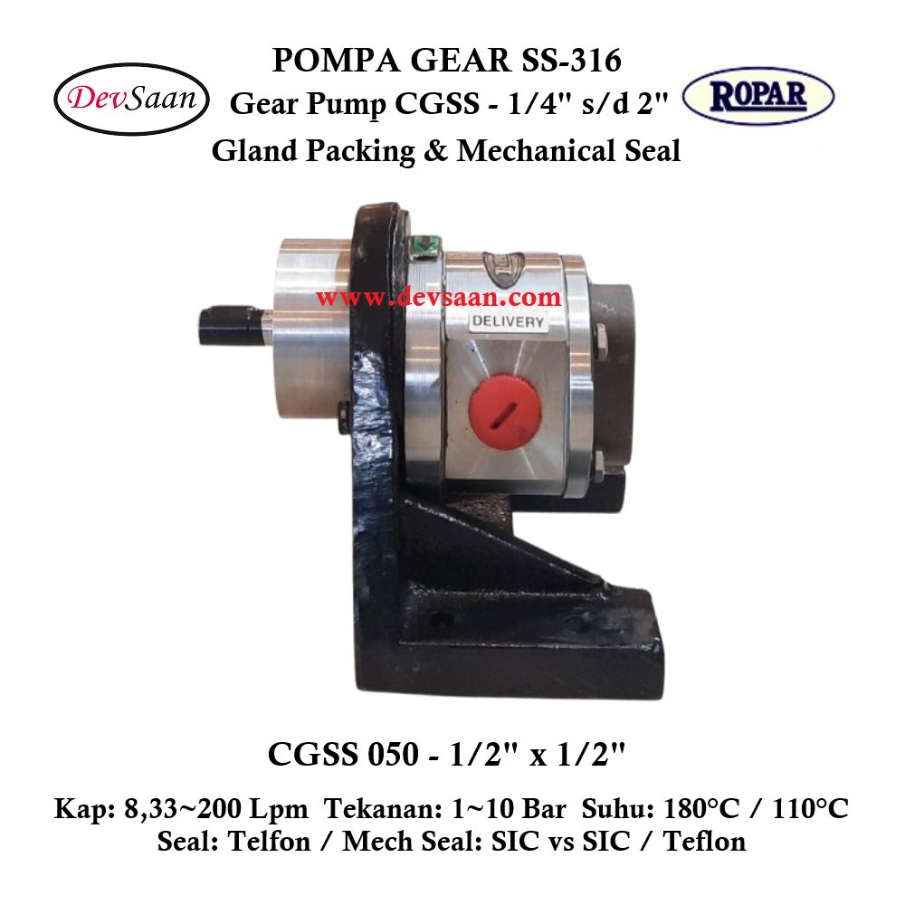 Gear Pump CGSS 050 (MS) Pompa Roda Gigi