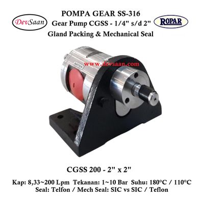 Gear Pump CGSS 200 (MS) Pompa Roda Gigi Gear Pump CGSS 200 (MS) Pompa Roda Gigi
