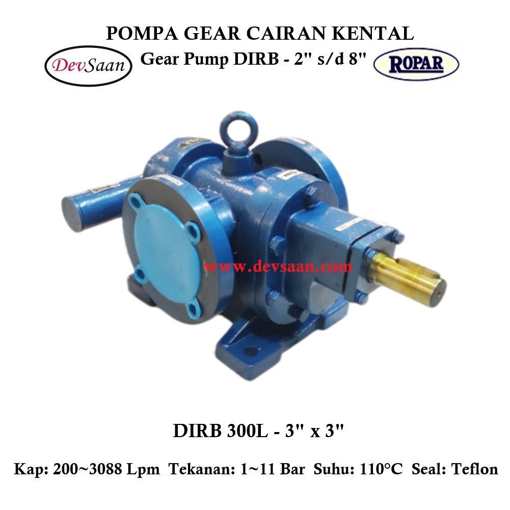 Gear Pump Rotari DIRB 300L Pompa Roda Gigi Gear Pump Rotari DIRB 300L Pompa Roda Gigi
