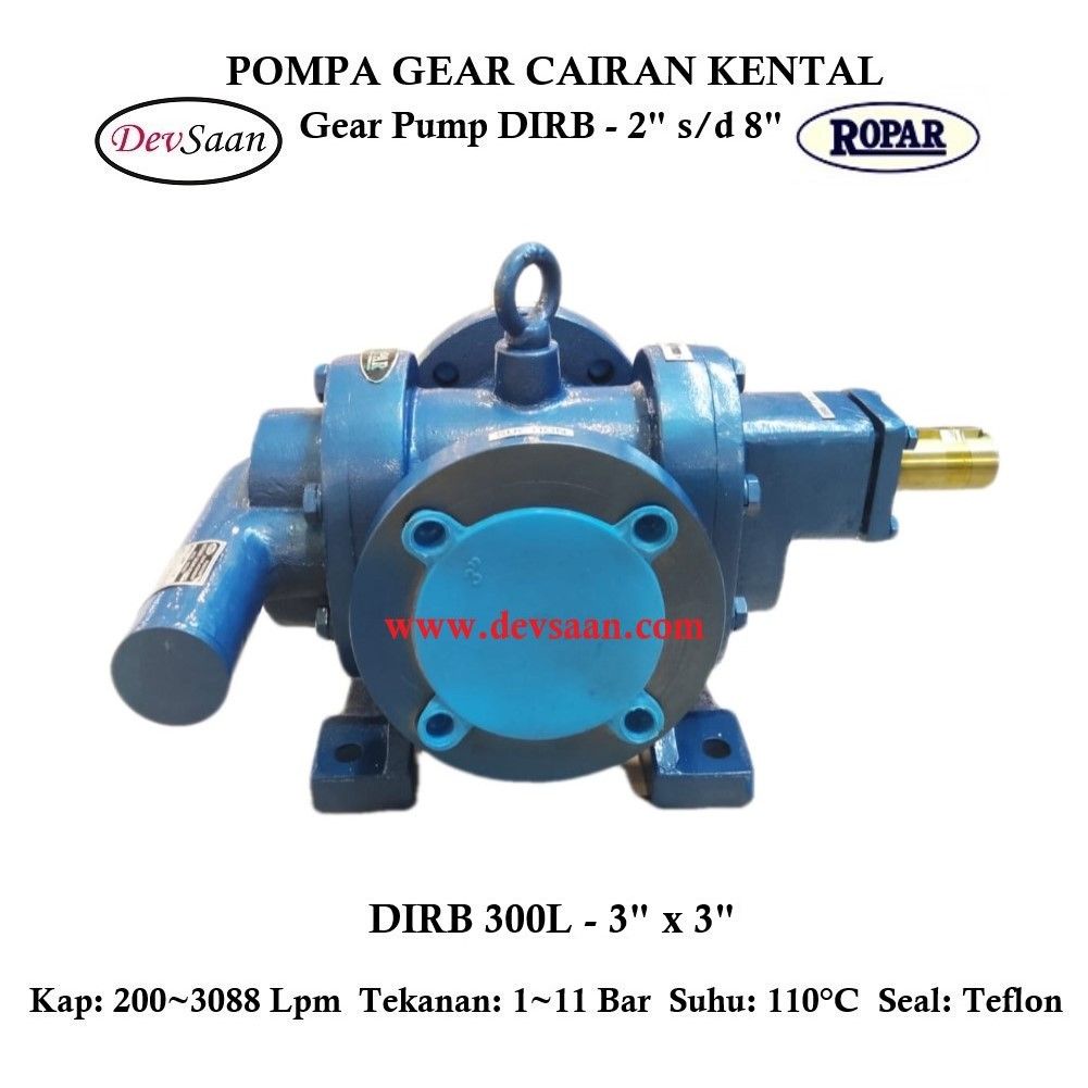 Gear Pump Rotari DIRB 300L Pompa Roda Gigi