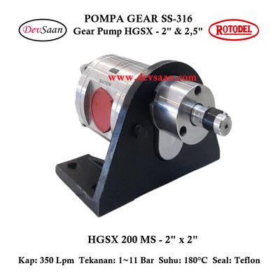 Gear Pump HGSX-200 (MS) Pompa Roda Gigi Gear Pump HGSX-200 (MS) Pompa Roda Gigi
