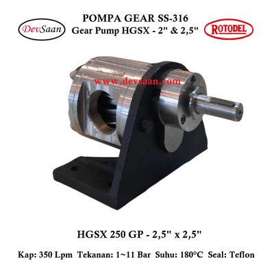 Gear Pump HGSX-250 (GP) Pompa Roda Gigi Gear Pump HGSX-250 (GP) Pompa Roda Gigi