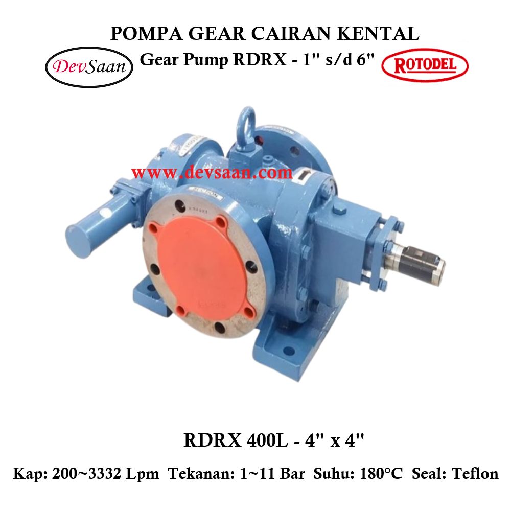 Gear Pump Rotari RDRX 400L Pompa Roda Gigi Gear Pump Rotari RDRX 400L Pompa Roda Gigi