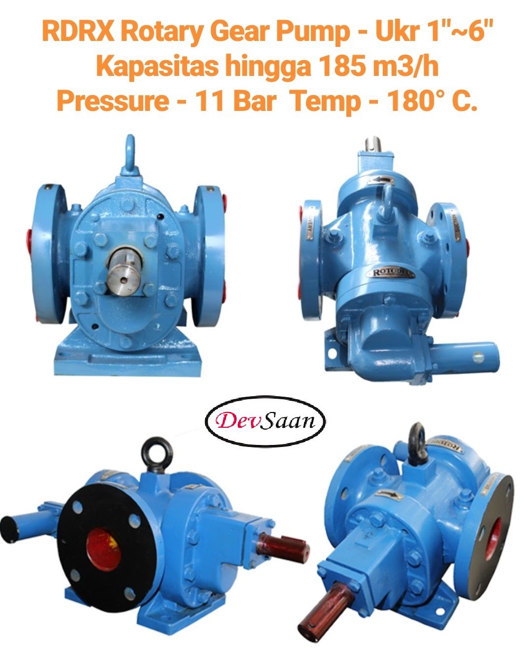 Gear Pump Rotari RDRX 600L Pompa Roda Gigi