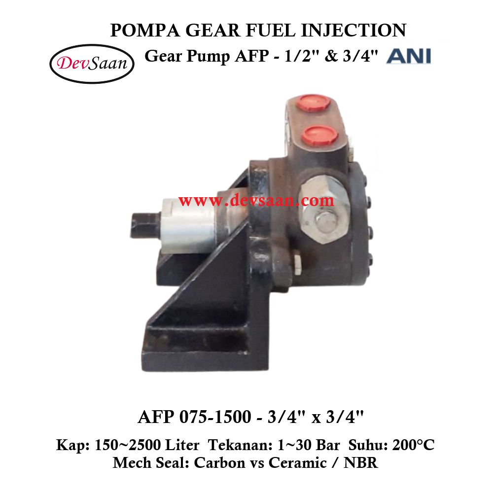 Internal Gear Pump AFP-075-1500 Pompa Fuel Injection