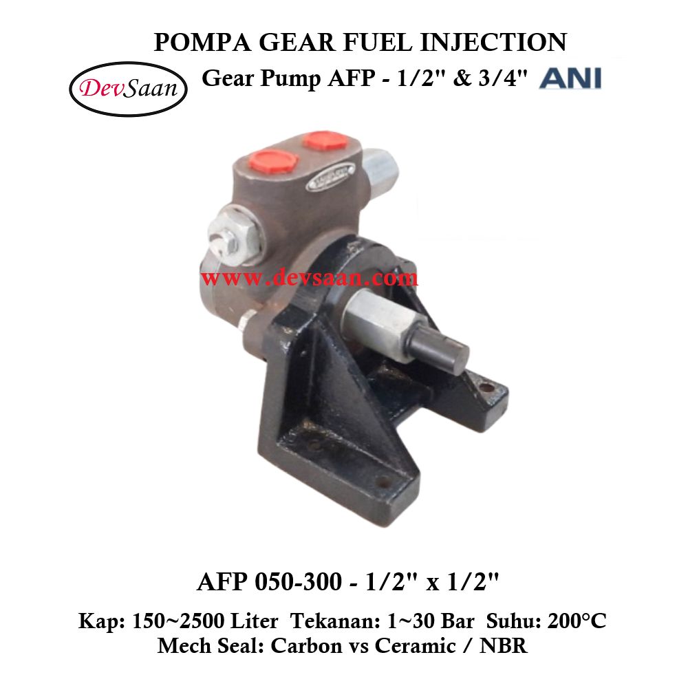 Internal Gear Pump AFP-050-300 Pompa Fuel Injection