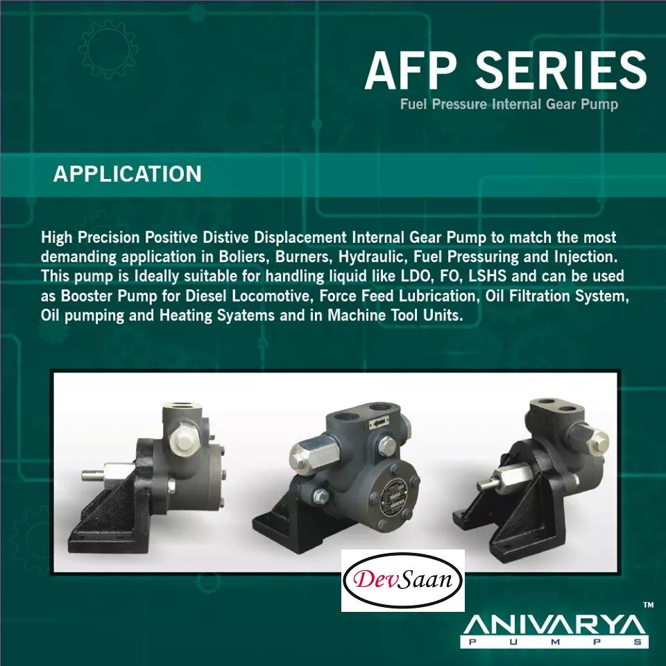 Internal Gear Pump AFP-075-2500 Pompa Fuel Injection