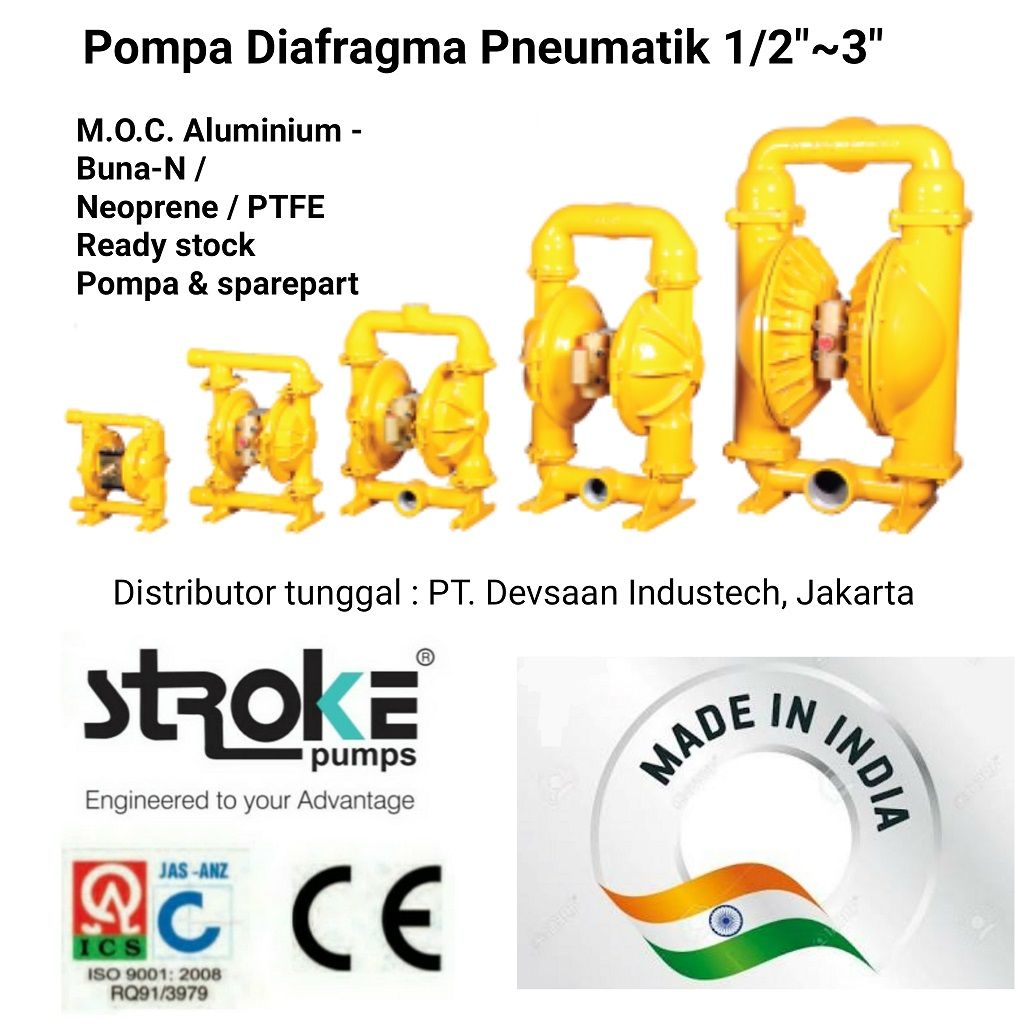 Diaphragm Pump DPB 75 ALB Pompa Diafragma Stroke 3"