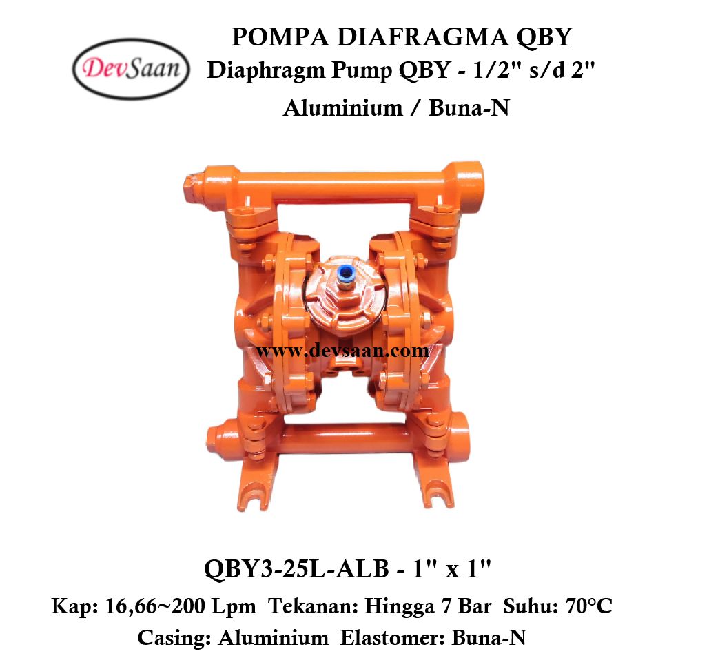 Diaphragm Pump QBY3-25L-ALB Pompa Diafragma QBY 1"
