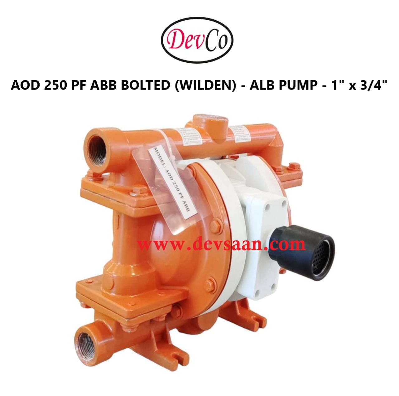 Wilden OEM Diaphragm Pump AOD 250 PF ABB Pompa Diafragma Devco 1"