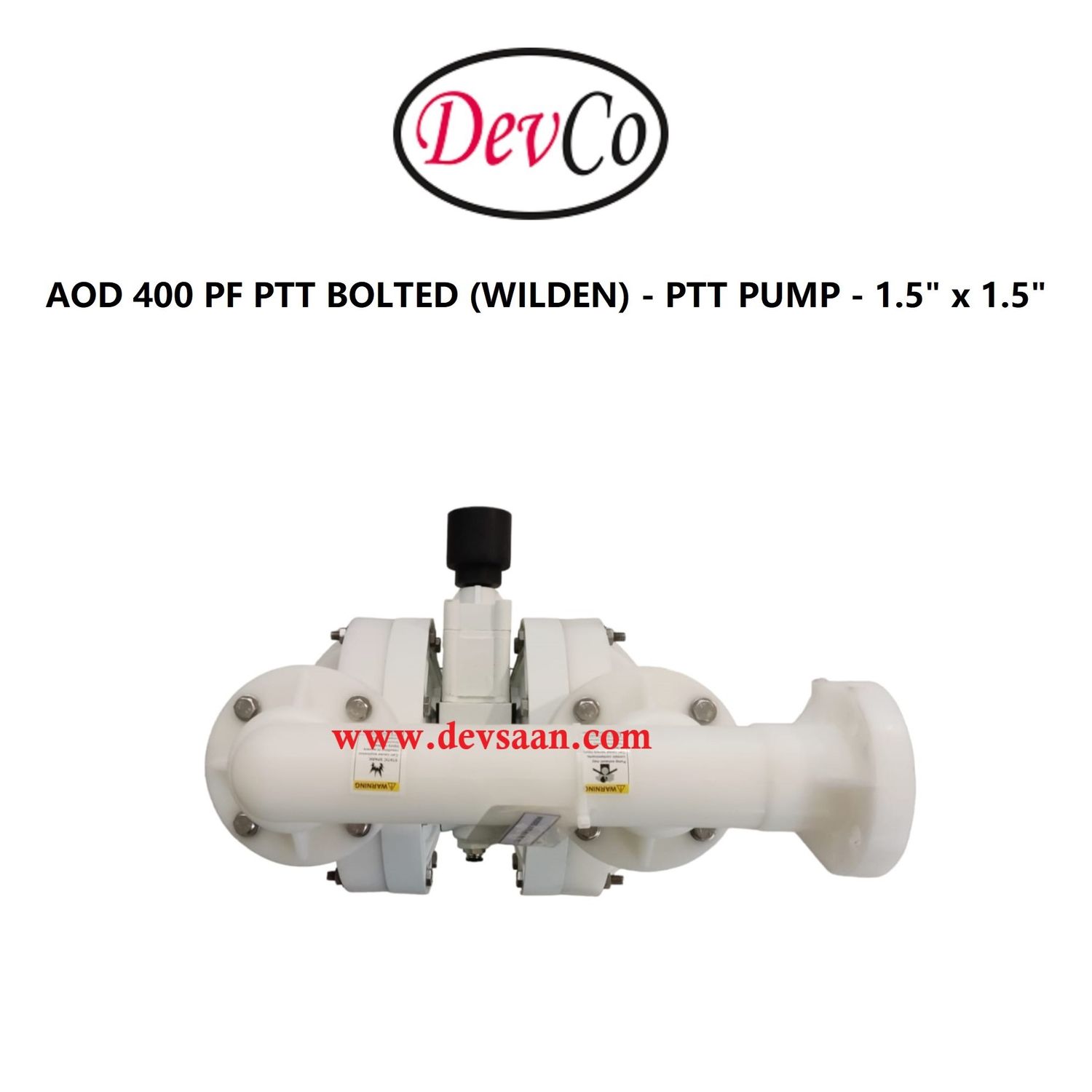 Wilden OEM Diaphragm Pump AOD 400 PF PTT Pompa Diafragma Devco 1,5" Flange