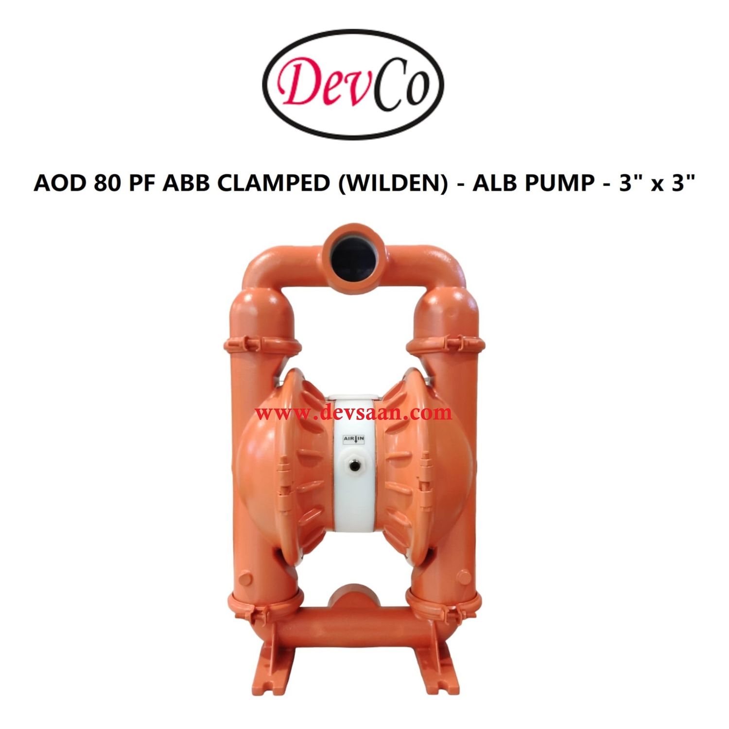 Wilden OEM Diaphragm Pump AOD 80 PF ABB Pompa Diafragma Devco 3"