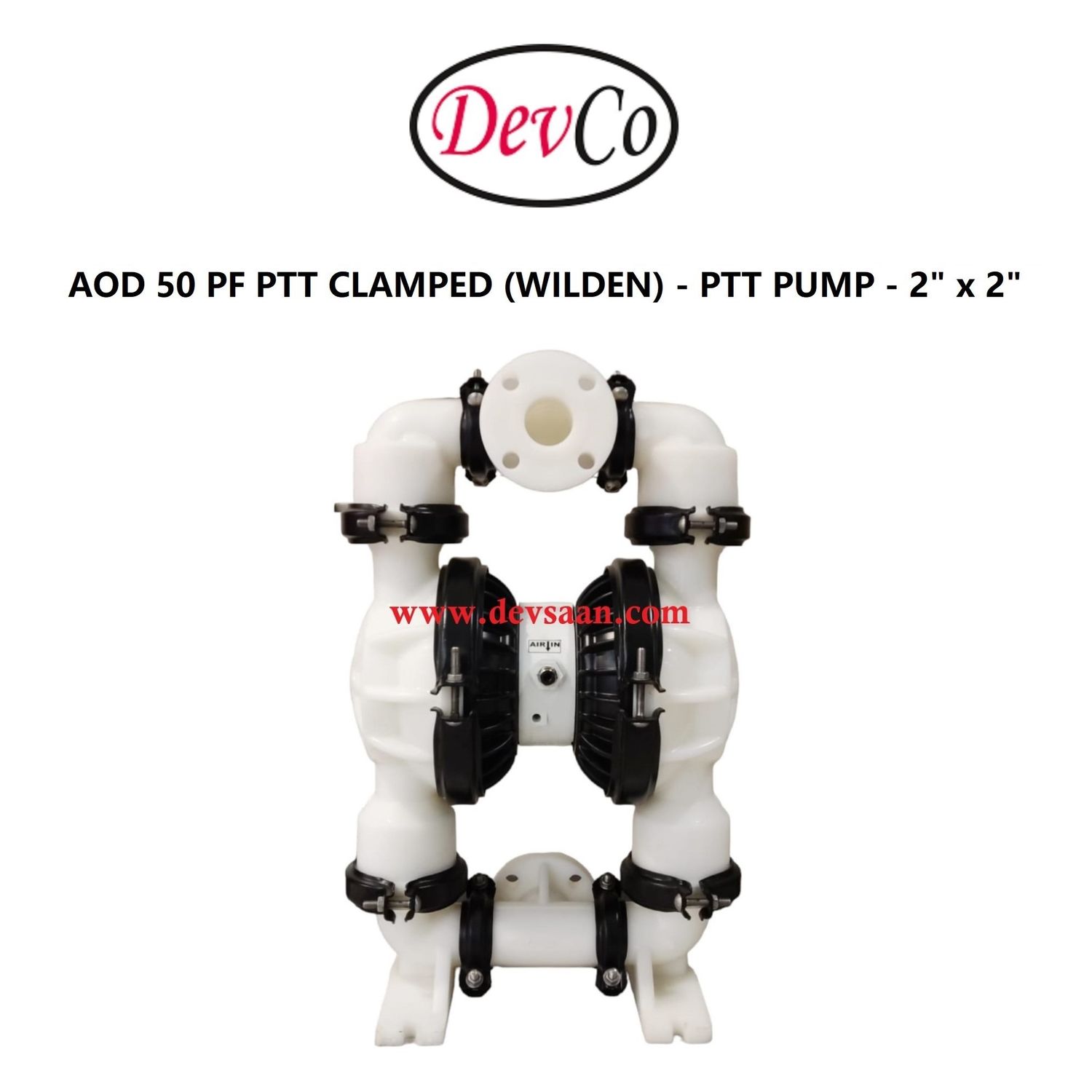 Wilden OEM Diaphragm Pump AOD 50 PF PTT Pompa Diafragma Devco 2" Flange