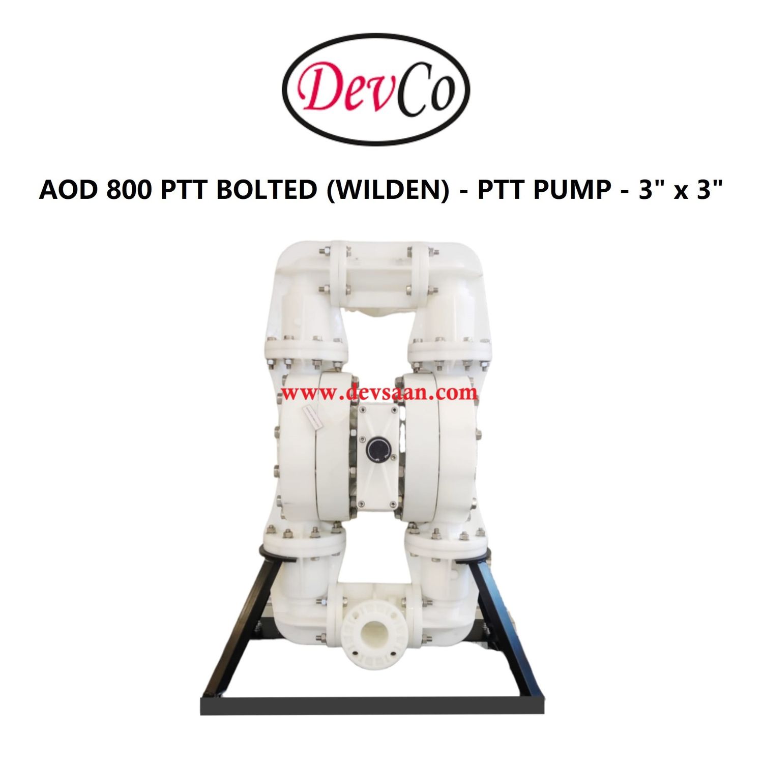 Wilden OEM Diaphragm Pump AOD 800 PF PTT Pompa Diafragma Devco 3" Flange