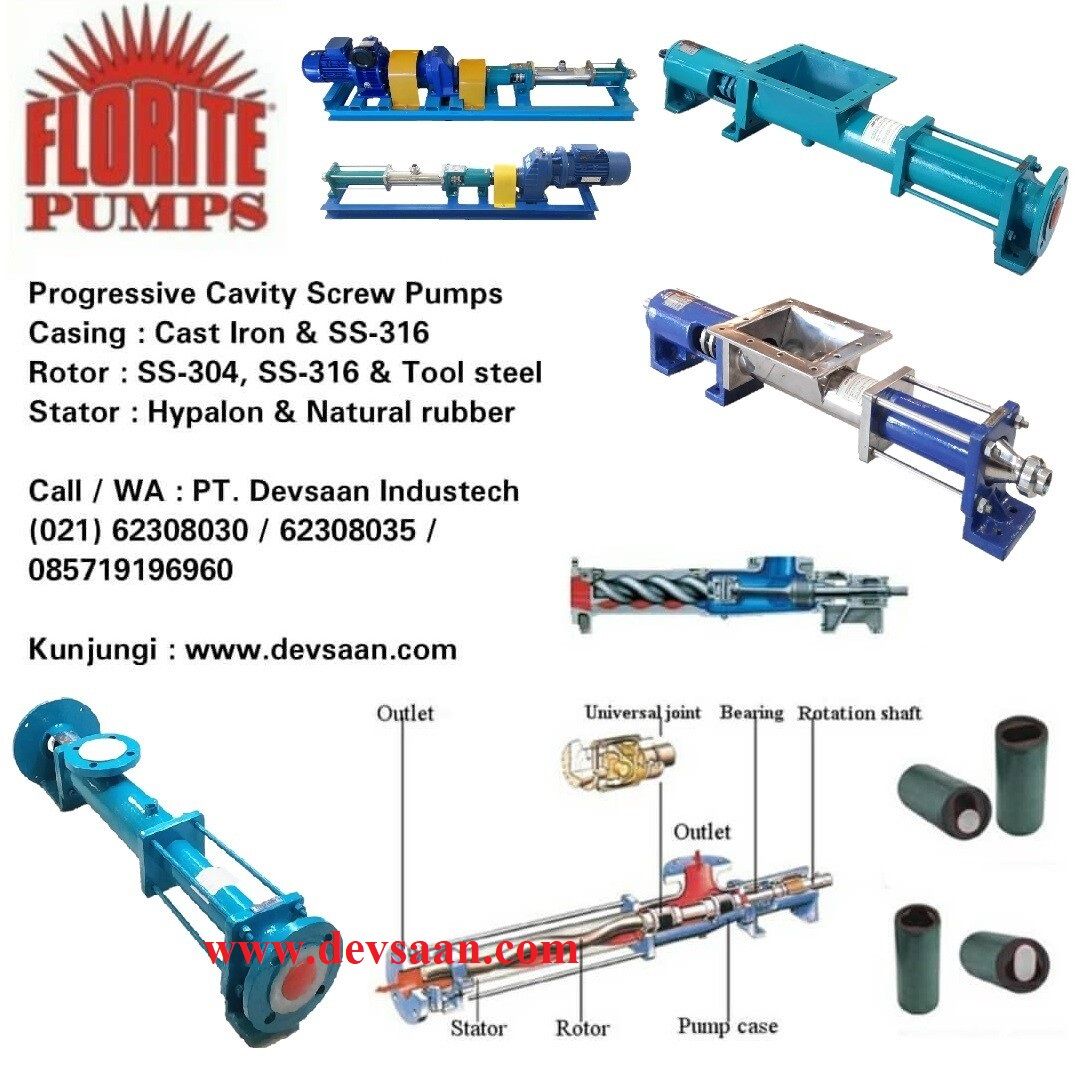 Pompa Ulir AMCC 202L Screw Pump Monoblock