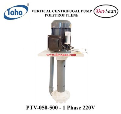 Vertical Polypropylene Centrifugal Pump PTV-050 PP - 1" x 1" - 500 mm - Pompa Sentrifugal