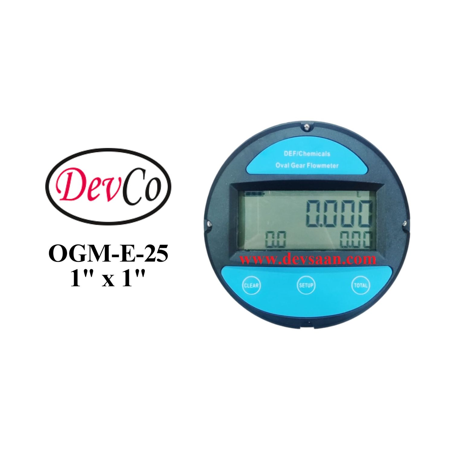 OGM E 25 aluminium digital electronic flow meter 1