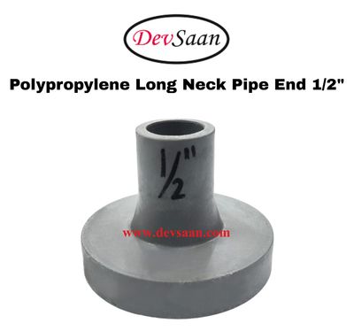 Polypropylene Long Neck Pipe End 1/2" Polypropylene long neck pipe end 1/2 inch