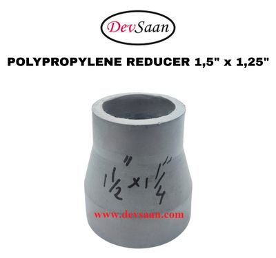 Polypropylene Reducer 1,5" x 1,25" Polypropylene reducer 1,5 inch x 1,25 inch 1