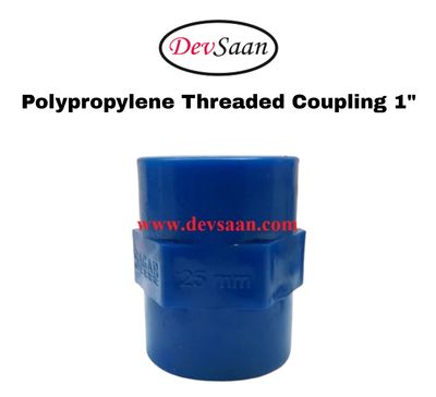 Polypropylene Threaded Coupling 1" Polypropylene threaded coupling 1 inch 1