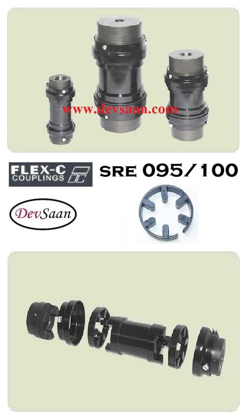 Spacer Coupling SRE 095/100 Flex-C Max Bore 28 mm Spacer Coupling SRE 095/100 Flex-C Max Bore 28 mm