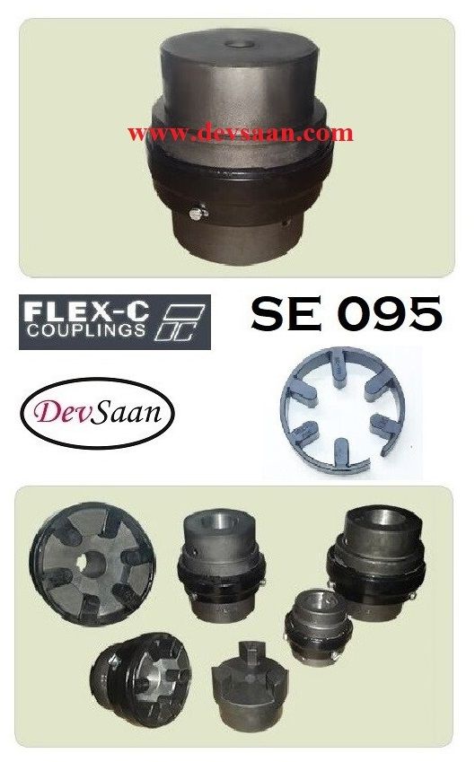 Jaw Coupling SE 095 Flex-C Max Bore 28 mm Jaw Coupling SE 095 Flex-C Max Bore 28 mm