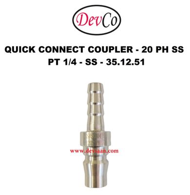 20 PH SS Quick Connect Coupler - PT 1/4