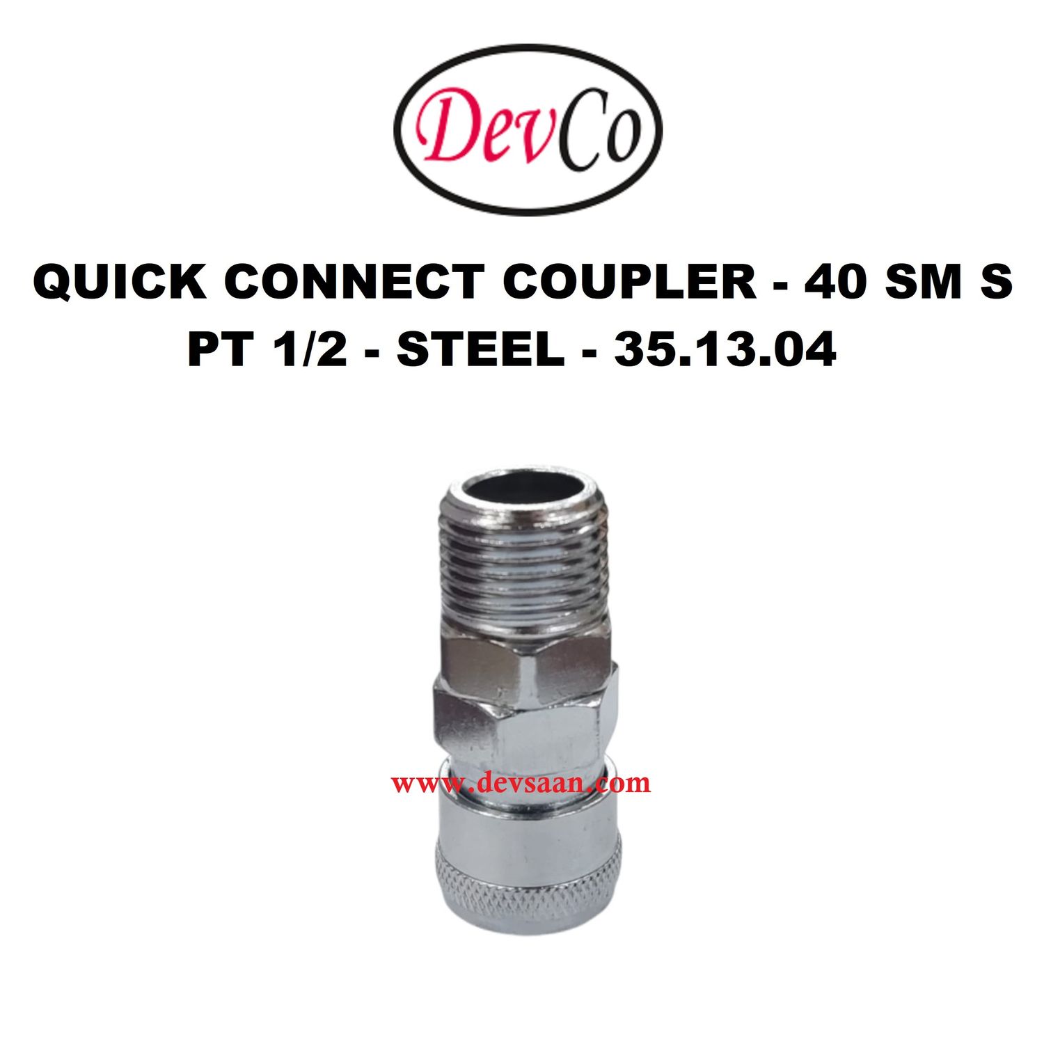 40 SM S Quick Connect Coupler - PT 1/2