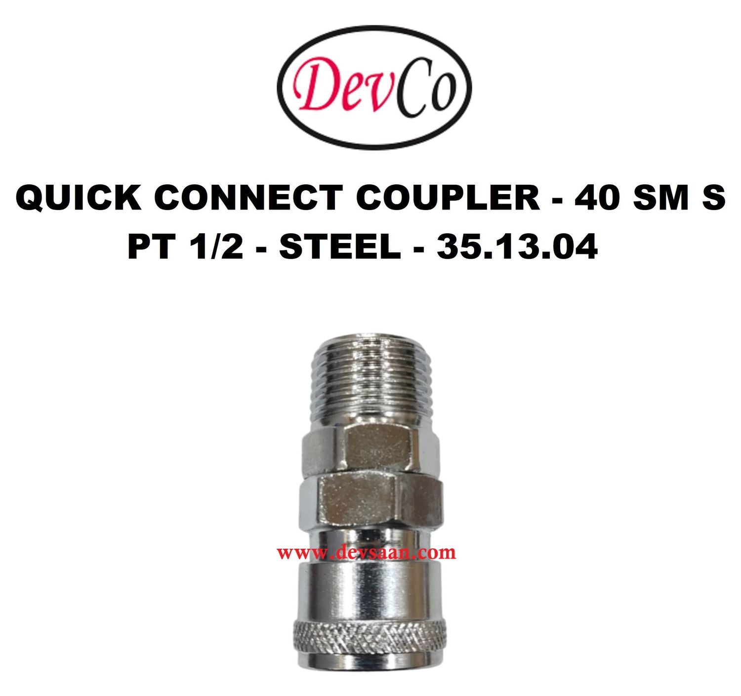 40 SM S Quick Connect Coupler - PT 1/2 40 SM S Quick Connect Coupler - PT 1/2