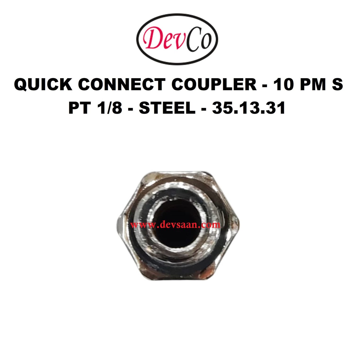 10 PM S Quick Connect Coupler - PT 1/8