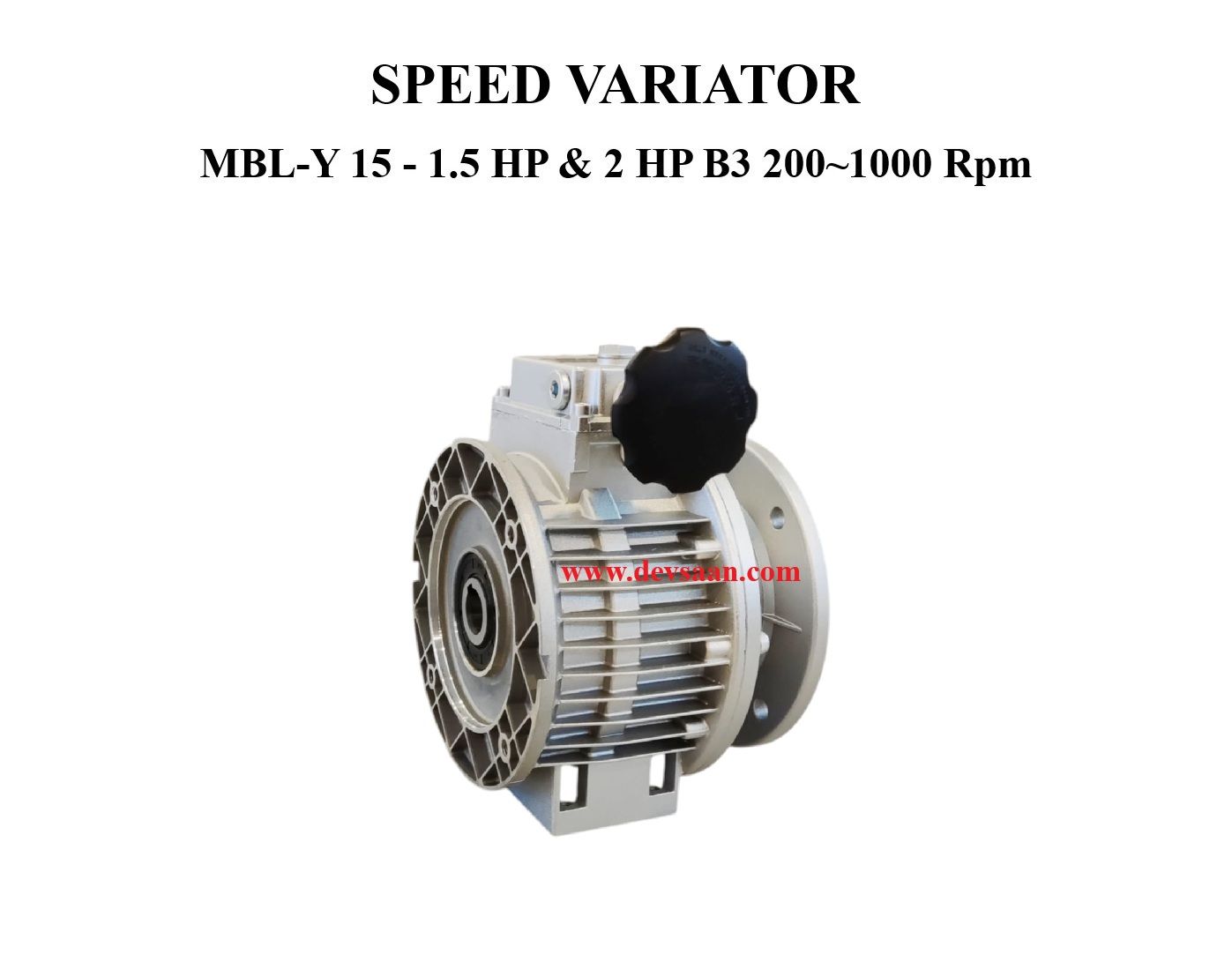 Speed variator MBLY 15 1.5 HP &amp; 2 HP B3 200 sampai 1000 Rpm 5