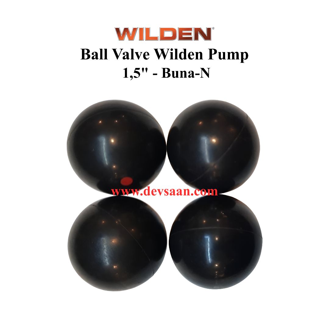Ball Valve Wilden Pump 1,5" Buna N - 4 Unit Ball valve wilden pump 1.5 inch buna N 1