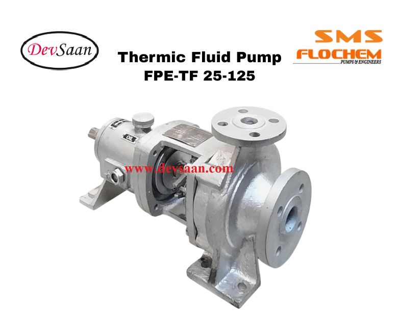 Thermic Fluid Pump FPE-TF 25-125 Pompa Sentrifugal Oli Panas Komplit Set 2pole