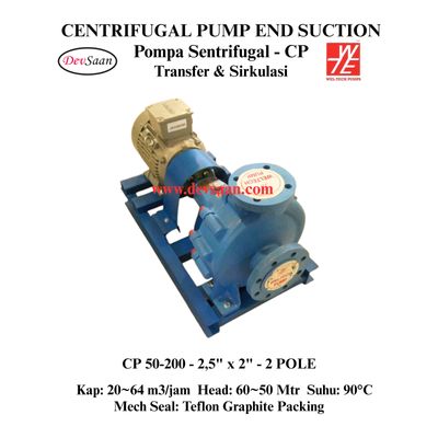 Centrifugal Pump End Suction CP 50-200 Pompa Sentrifugal Komplit Set 2pole Centrifugal Pump End Suction CP 50-200 Pompa Sentrifugal Komplit Set 2pole