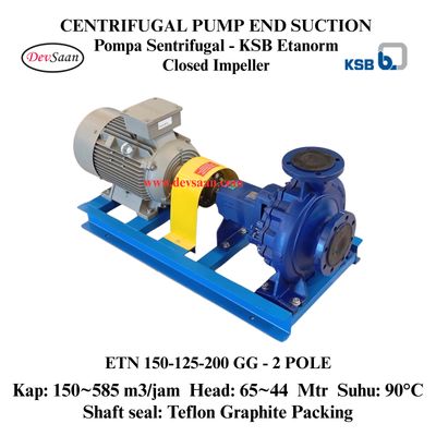 Centrifugal Pump End Suction KSB Etanorm ETN 150-125-200 GG (Complete Set) 2pole Centrifugal Pump End Suction KSB Etanorm ETN 150-125-200 GG (Complete Set) 2pole