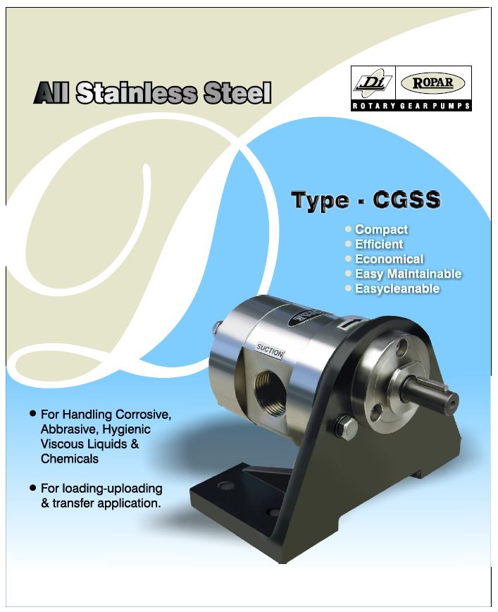 Gear Pump CGSS 075 (GP) Pompa Roda Gigi (Complete Set) 4pole
