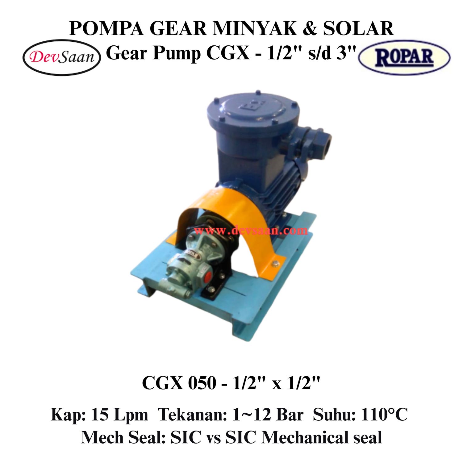 Gear Pump Helikal CGX 050 Pompa Roda Gigi (Complete Set) 4pole Gear Pump Helikal CGX 050 Pompa Roda Gigi (Complete Set) 4pole