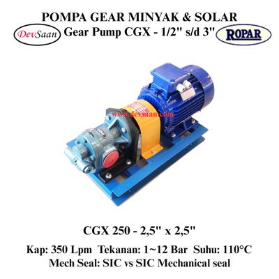 Gear Pump Helikal CGX 250 Pompa Roda Gigi (Complete Set) 4pole Gear Pump Helikal CGX 250 Pompa Roda Gigi (Complete Set) 4pole