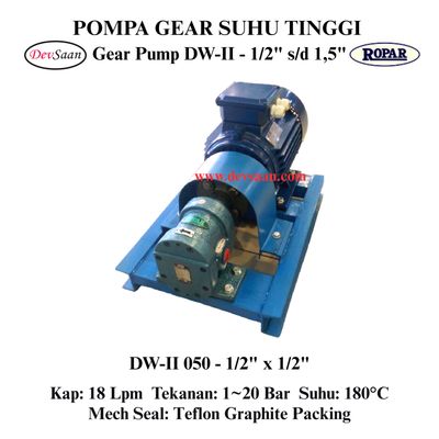 Gear Pump Helikal DW-II 050 Pompa Tekanan Tinggi (Complete Set) 4pole Gear Pump Helikal DW-II 050 Pompa Tekanan Tinggi (Complete Set) 4pole