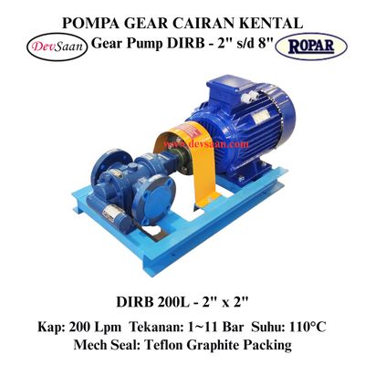 Gear Pump Rotari DIRB 200L Pompa Roda Gigi (Complete Set) 4pole Gear Pump Rotari DIRB 200L Pompa Roda Gigi (Complete Set) 4pole