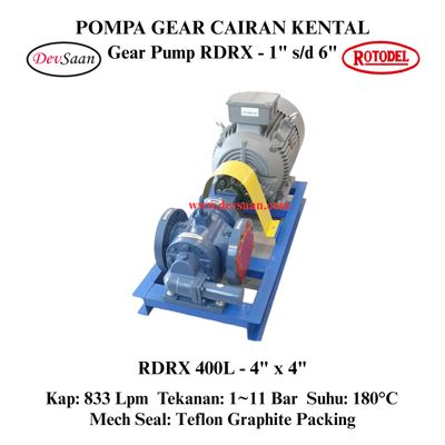 Gear Pump Rotari RDRX 400L Pompa Roda Gigi (Complete Set) 4pole Gear Pump Rotari RDRX 400L Pompa Roda Gigi (Complete Set) 4pole