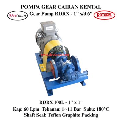 Gear Pump Rotari RDRX 100L Pompa Roda Gigi (Complete Set) 4pole Gear Pump Rotari RDRX 100L Pompa Roda Gigi (Complete Set) 4pole
