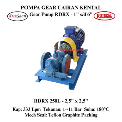 Gear Pump Rotari RDRX 250L Pompa Roda Gigi (Complete Set) 4pole Gear Pump Rotari RDRX 250L Pompa Roda Gigi (Complete Set) 4pole