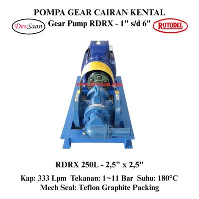 Gear Pump Rotari RDRX 250L Pompa Roda Gigi Komplit Set Gear Pump Rotari RDRX 250L Pompa Roda Gigi Komplit Set